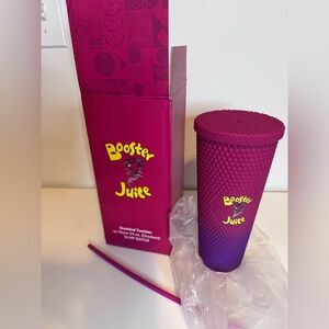 Booster Juice Studded Tumbler with its original packaging, new never used